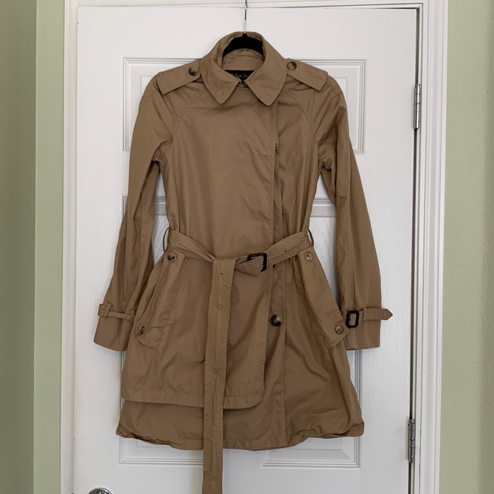 All Saints Tan Trench Coat